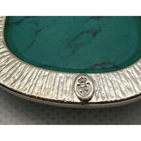 Vintage‎ - Now Lot of (13) Pendants Silver Tone Faux Stone Green Blue Purple - Picture 13 of 15